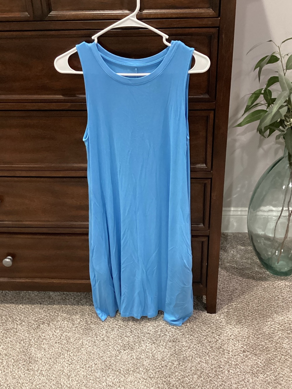 Time and tru Light Blue Sleeveless Swing Dress